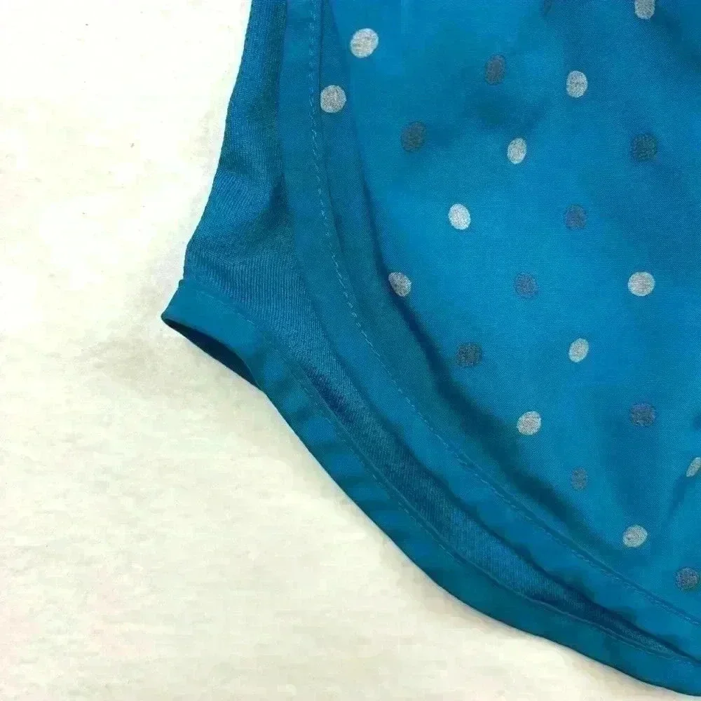 Nike Women's Blue Polkadots‎ Dri-Fit Mesh Side Running Athletic Shorts Size M
